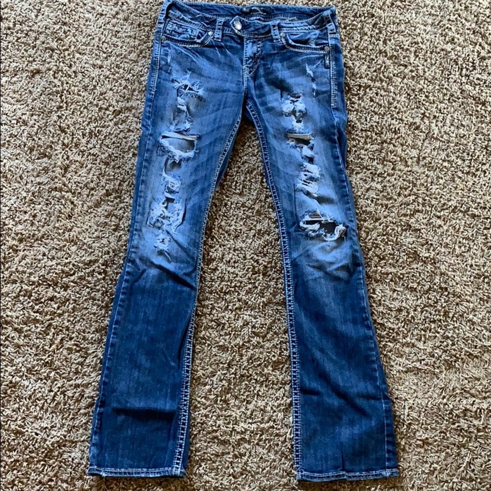 Silver jeans
